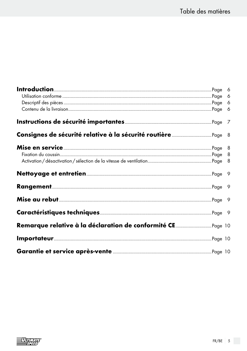 Ultimate Speed USB 12 A1 User Manual | Page 5 / 31
