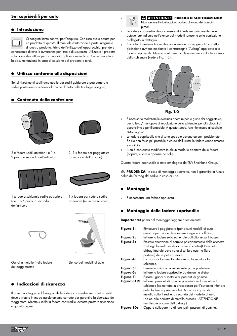 Ultimate Speed Car Seat Cover User Manual | Page 9 / 15