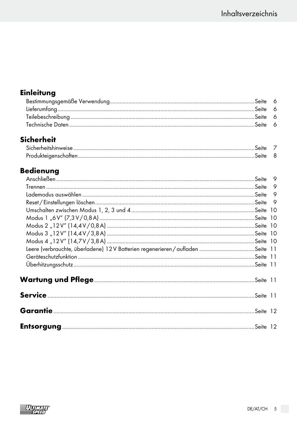 Ultimate Speed ULG 3.8 A1 User Manual | Page 5 / 49