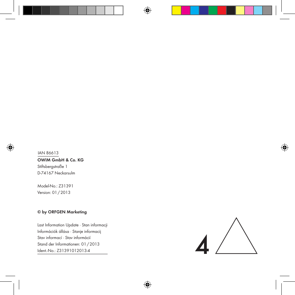 Ultimate Speed Z31391 User Manual | Page 34 / 34