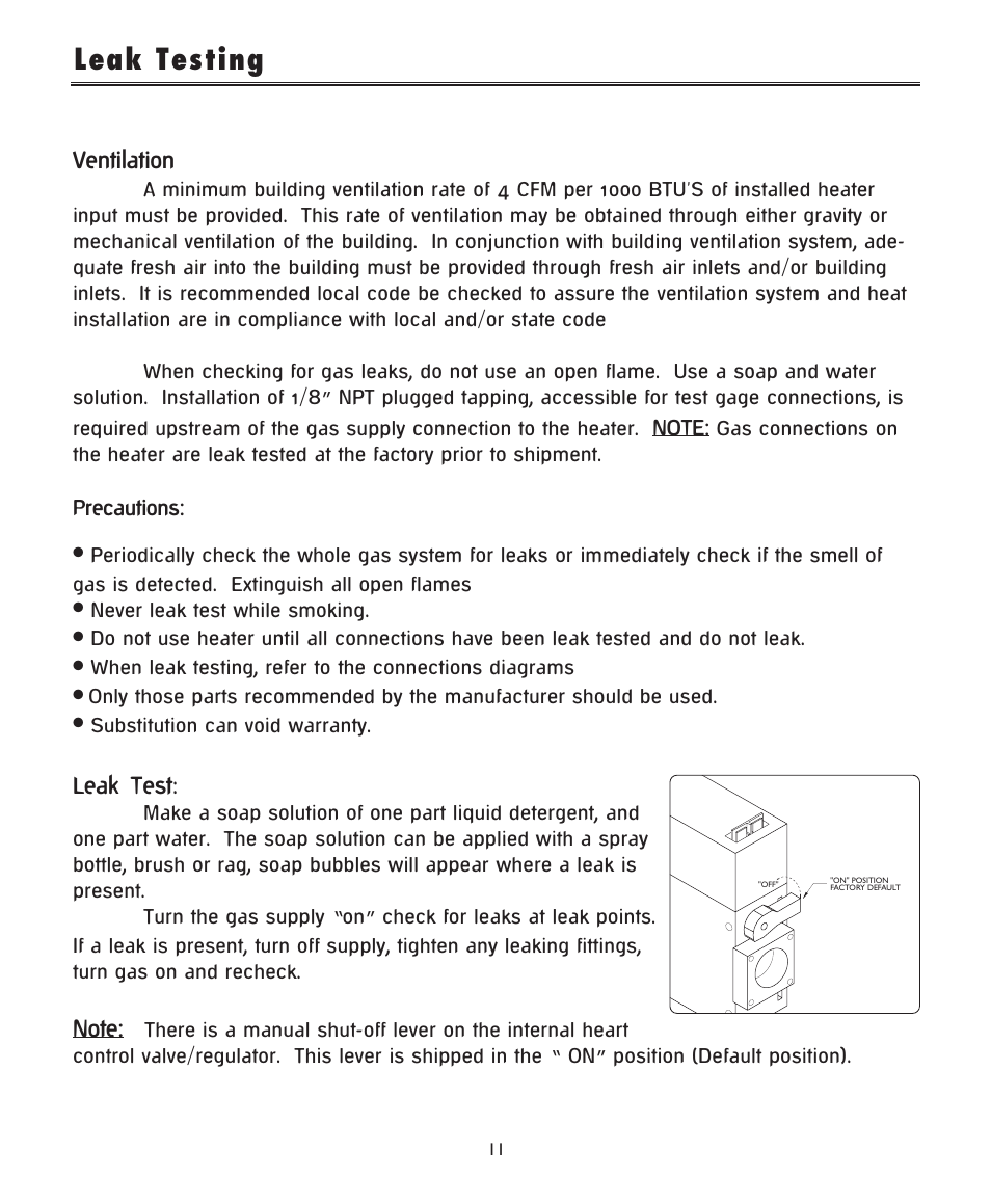 Leak testing, Ventilation, Leak test | DCS -DRH48N User Manual | Page 12 / 22