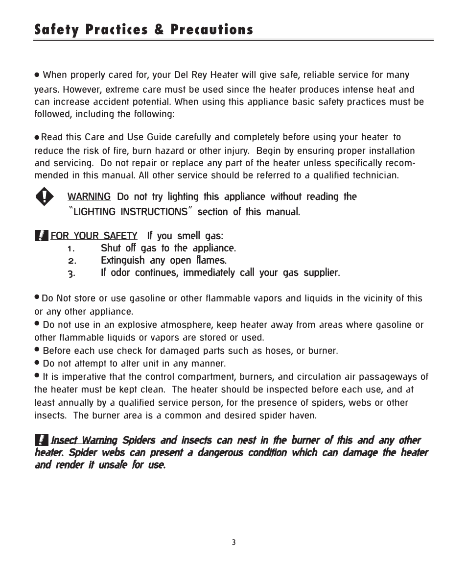 Safety practices & precautions | DCS -DRH48N User Manual | Page 4 / 22