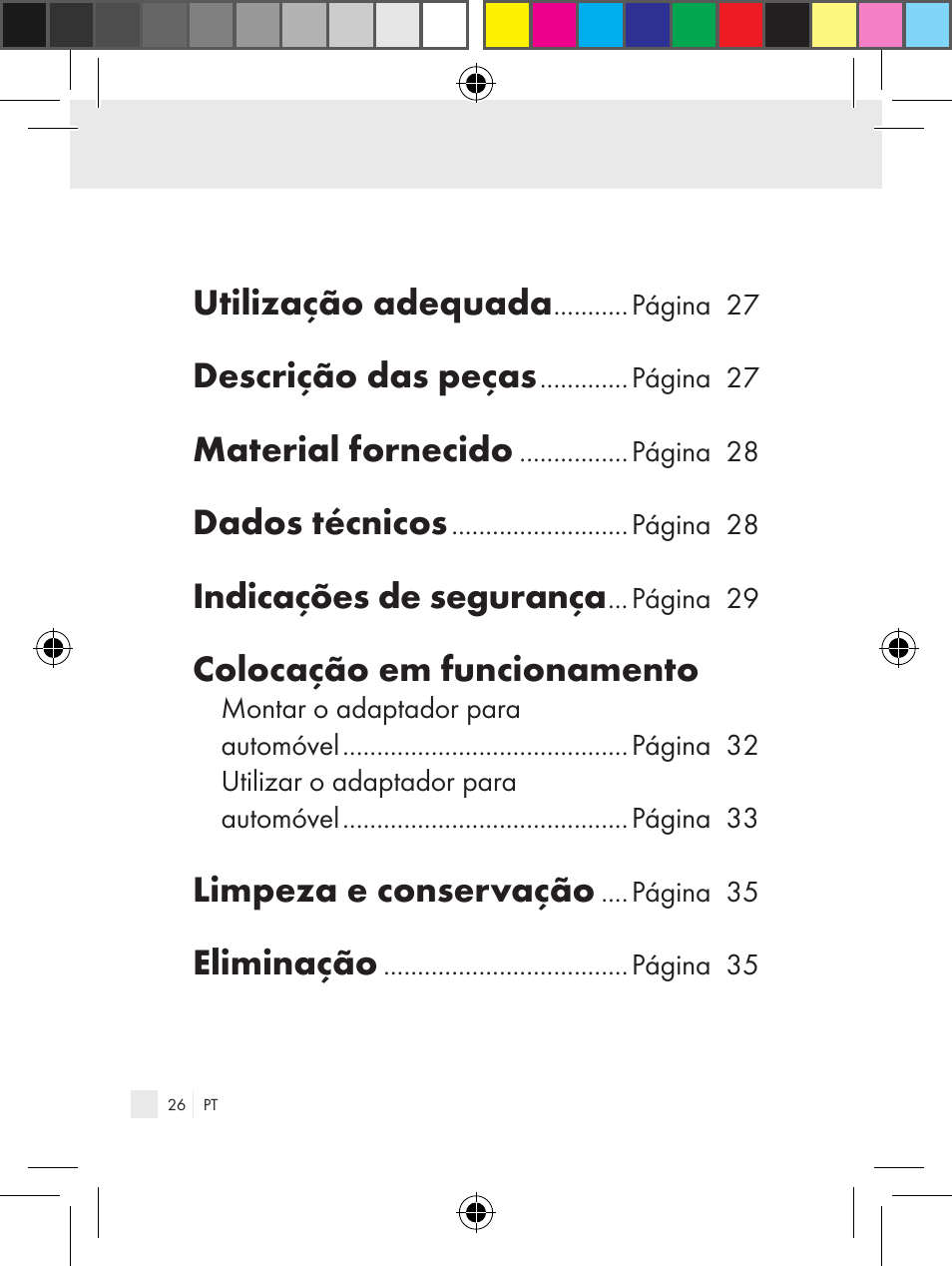 Utilização adequada, Descrição das peças, Material fornecido | Dados técnicos, Indicações de segurança, Colocação em funcionamento, Limpeza e conservação, Eliminação | Ultimate Speed Z31381 User Manual | Page 26 / 58