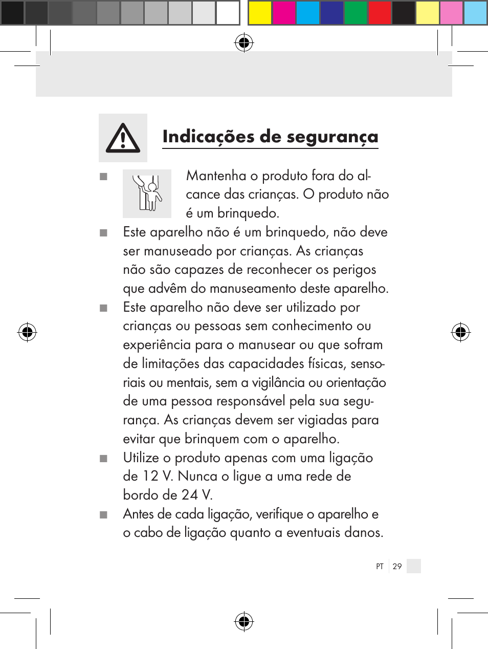 Indicações de segurança | Ultimate Speed Z31381 User Manual | Page 29 / 58