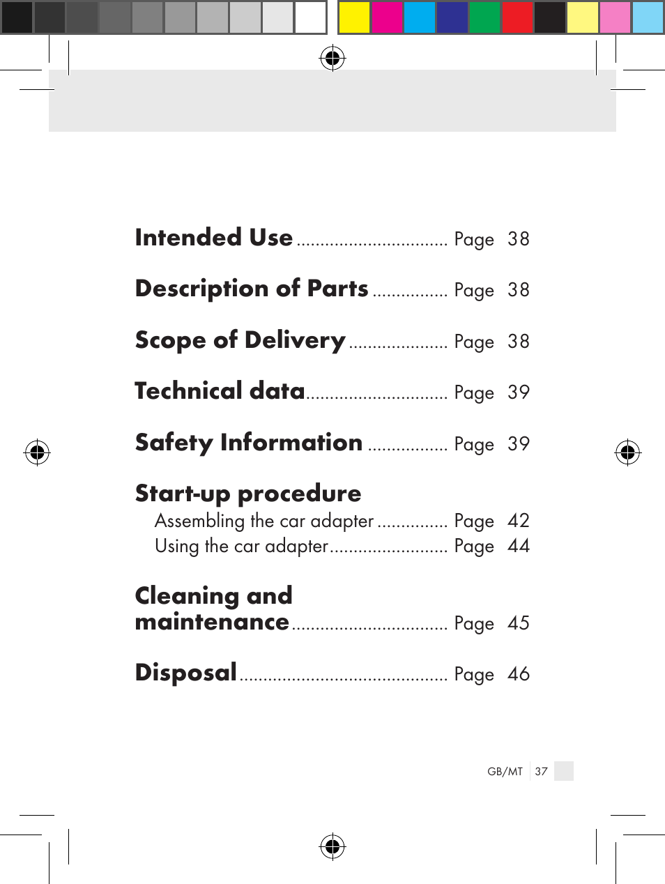 Intended use, Description of parts, Scope of delivery | Technical data, Safety information, Start-up procedure, Cleaning and maintenance, Disposal | Ultimate Speed Z31381 User Manual | Page 37 / 58