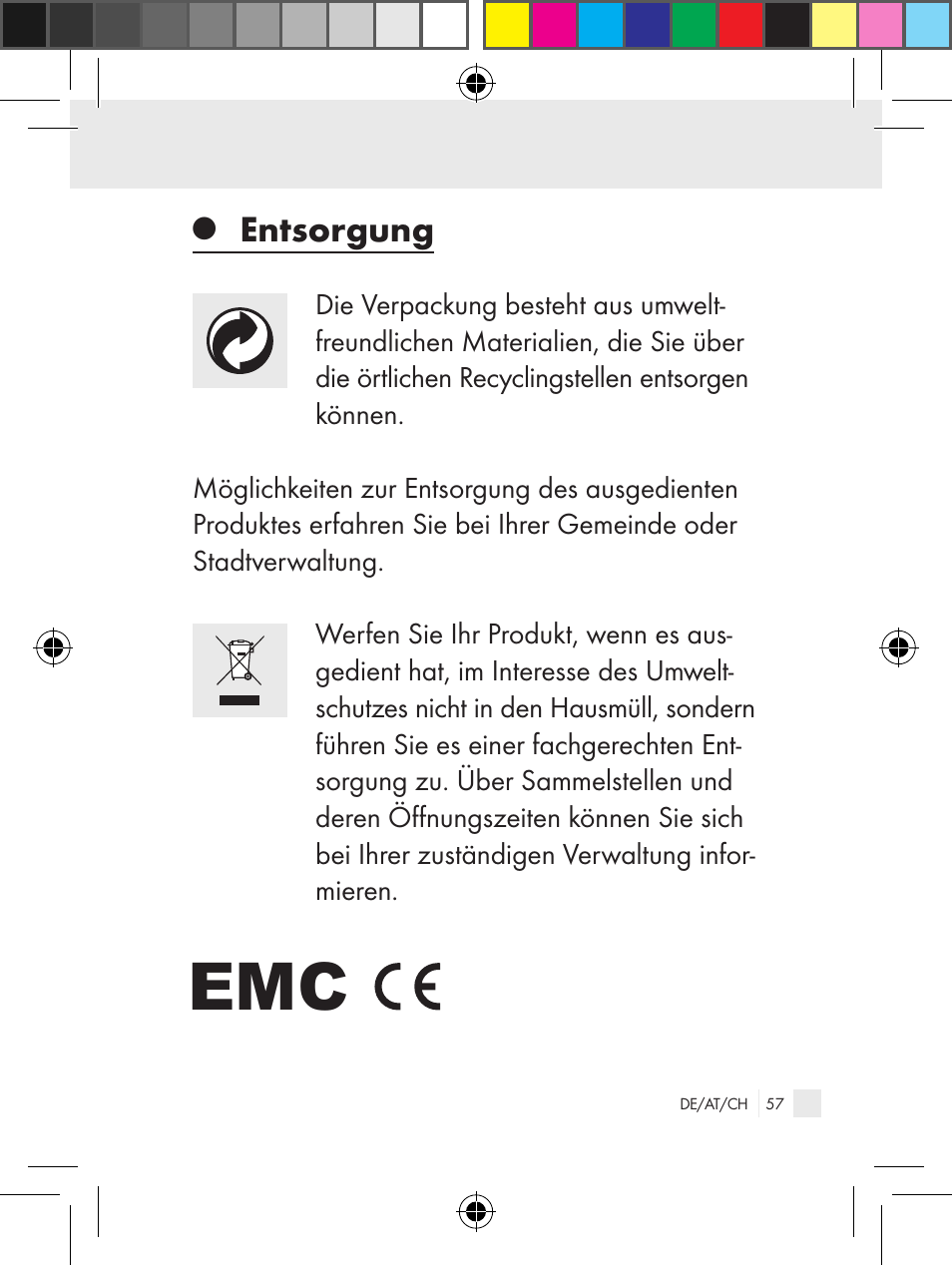 Entsorgung | Ultimate Speed Z31381 User Manual | Page 57 / 58