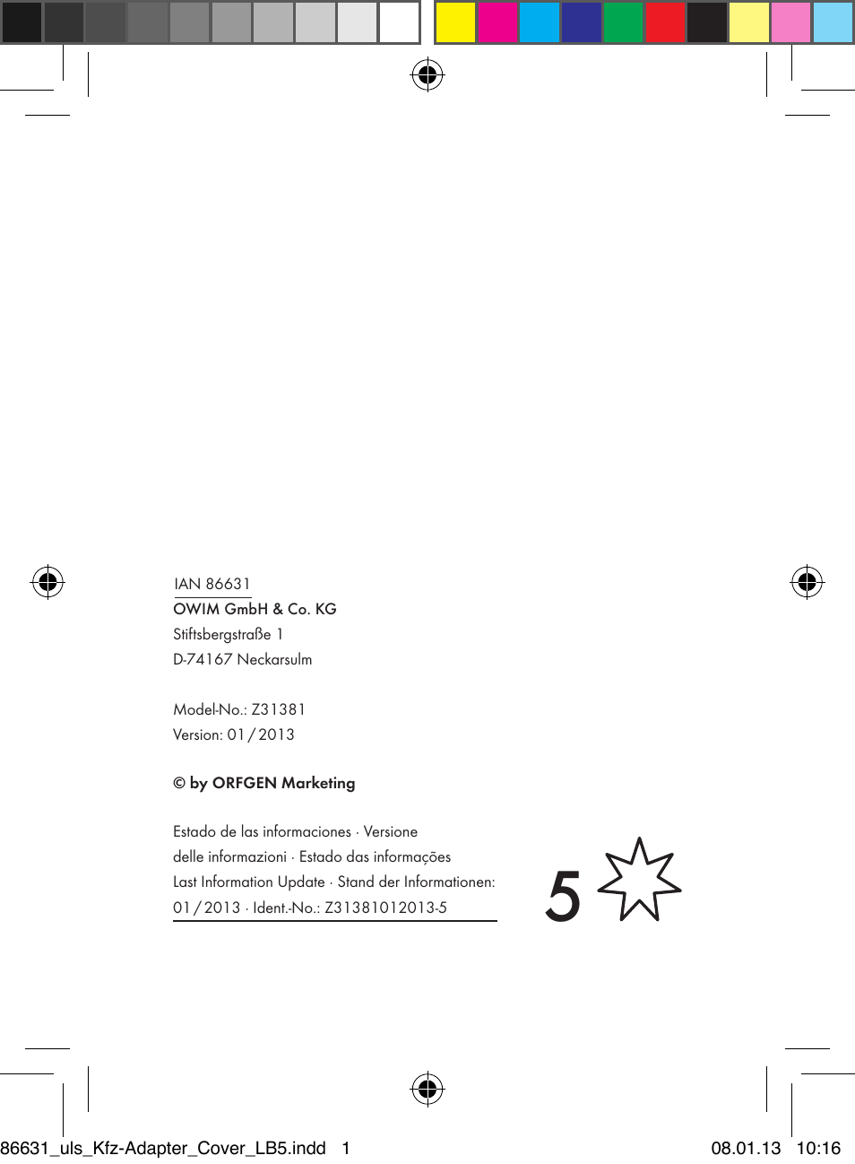 Ultimate Speed Z31381 User Manual | Page 58 / 58