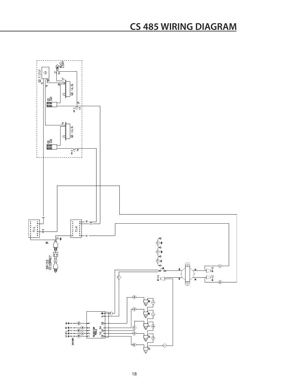 Cs 485 wiring diagram | DCS CS-364GL User Manual | Page 19 / 26