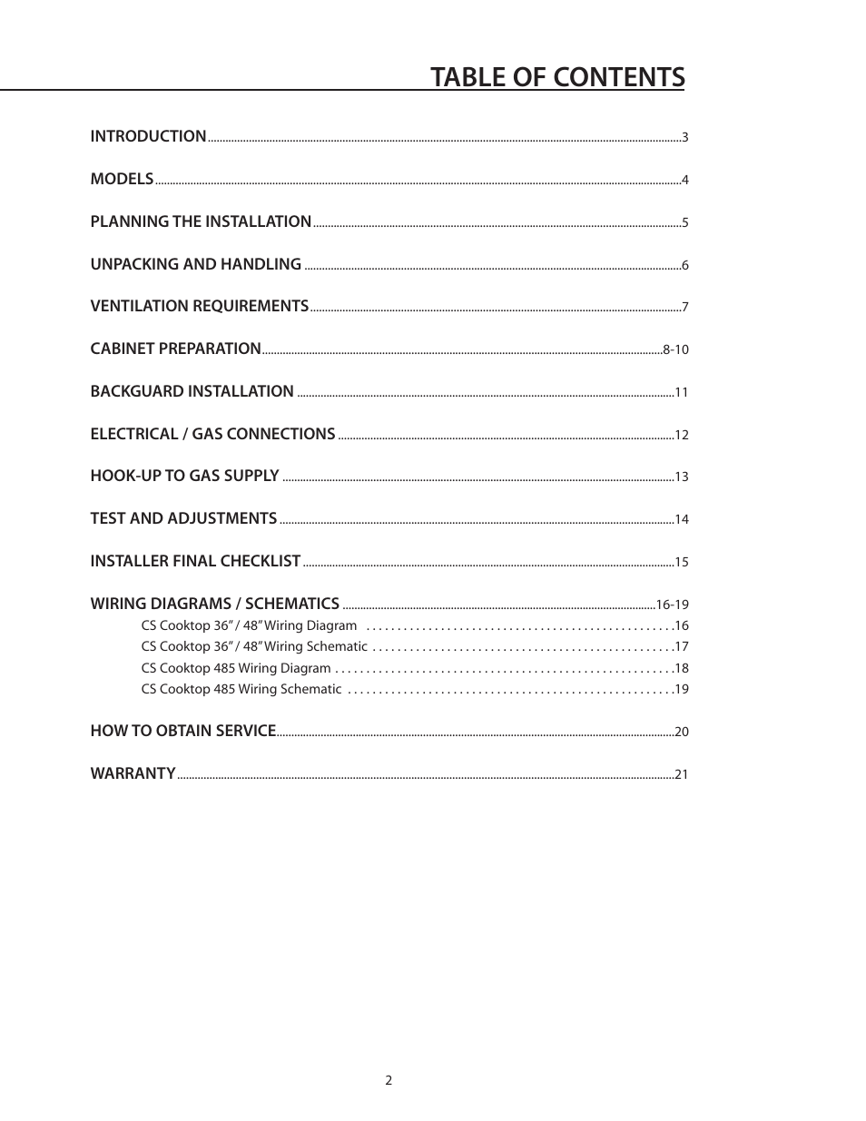 DCS CS-364GL User Manual | Page 3 / 26