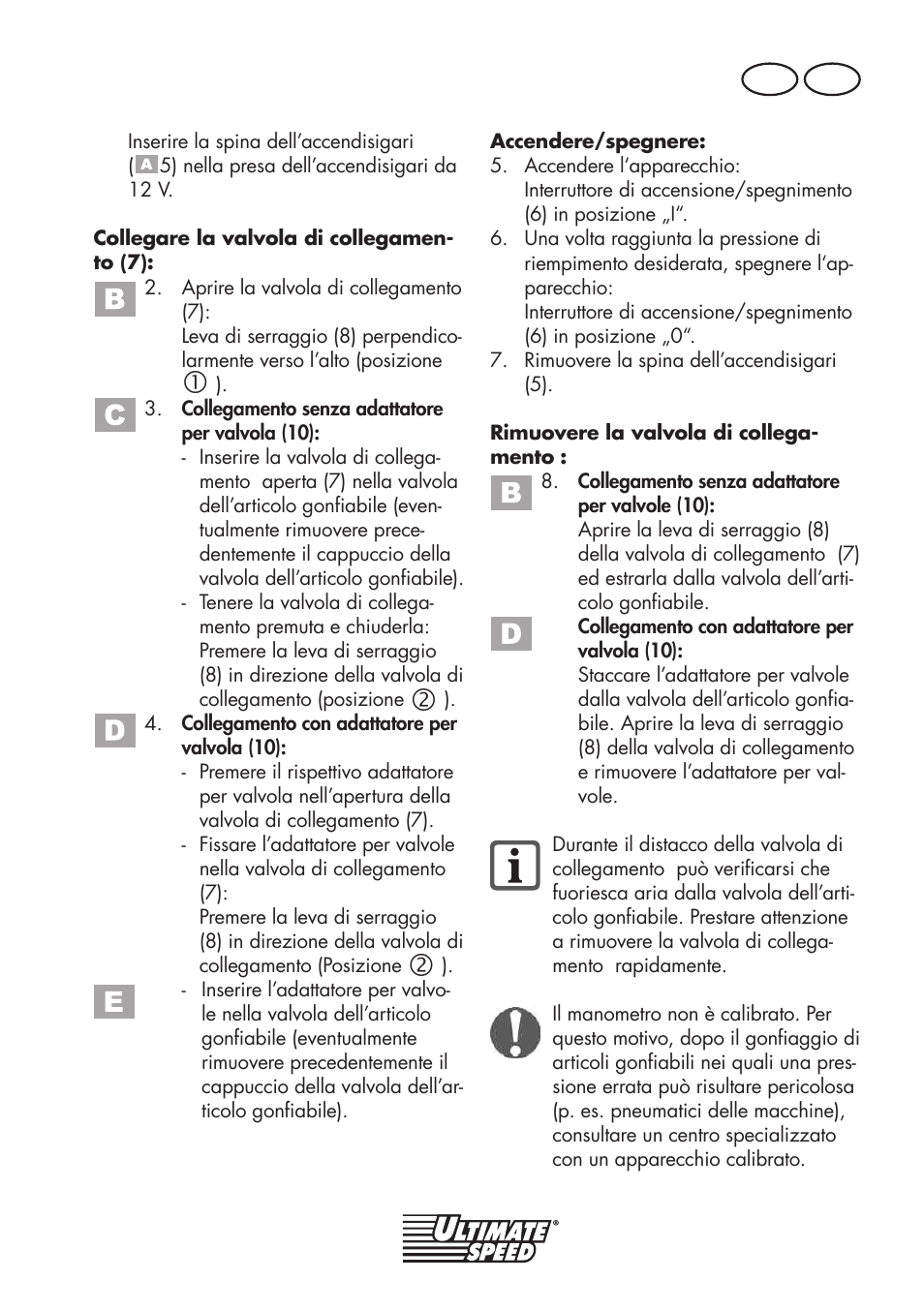 It ch | Ultimate Speed UMK 10 A1 User Manual | Page 25 / 50