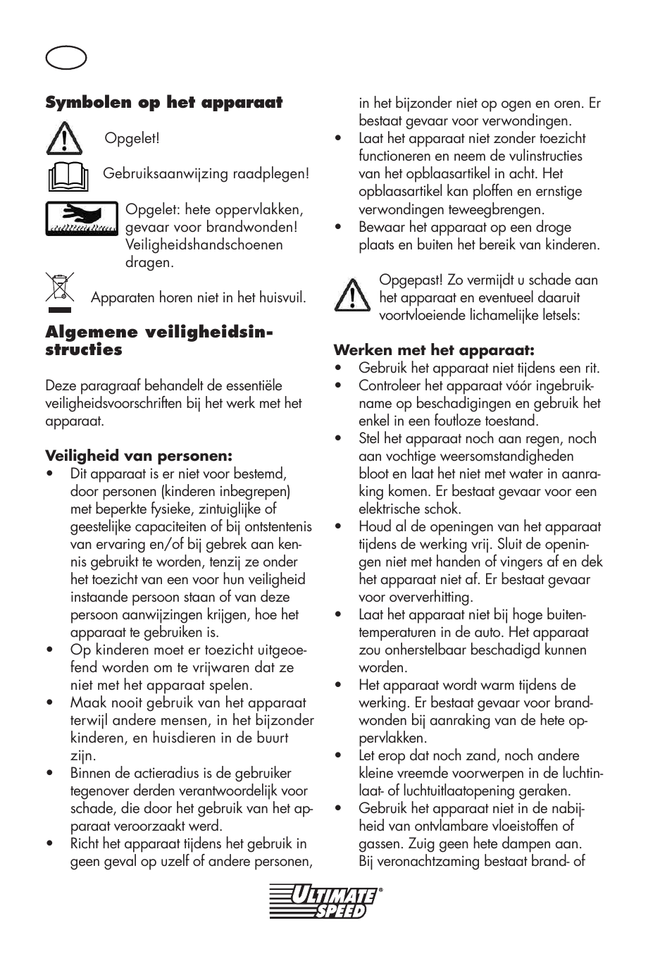 Ultimate Speed UMK 10 A1 User Manual | Page 32 / 50