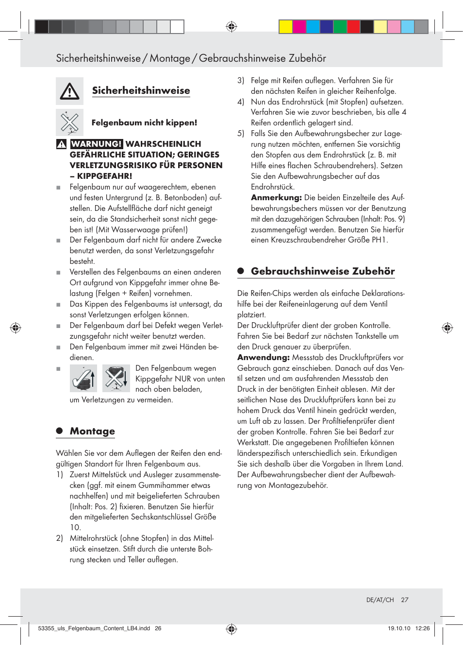 Ultimate Speed Z30454 User Manual | Page 27 / 28