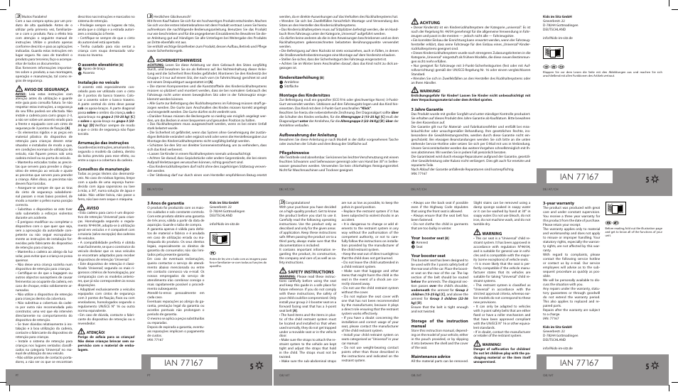 Ultimate Speed BOOSTER SEAT User Manual | Page 2 / 2