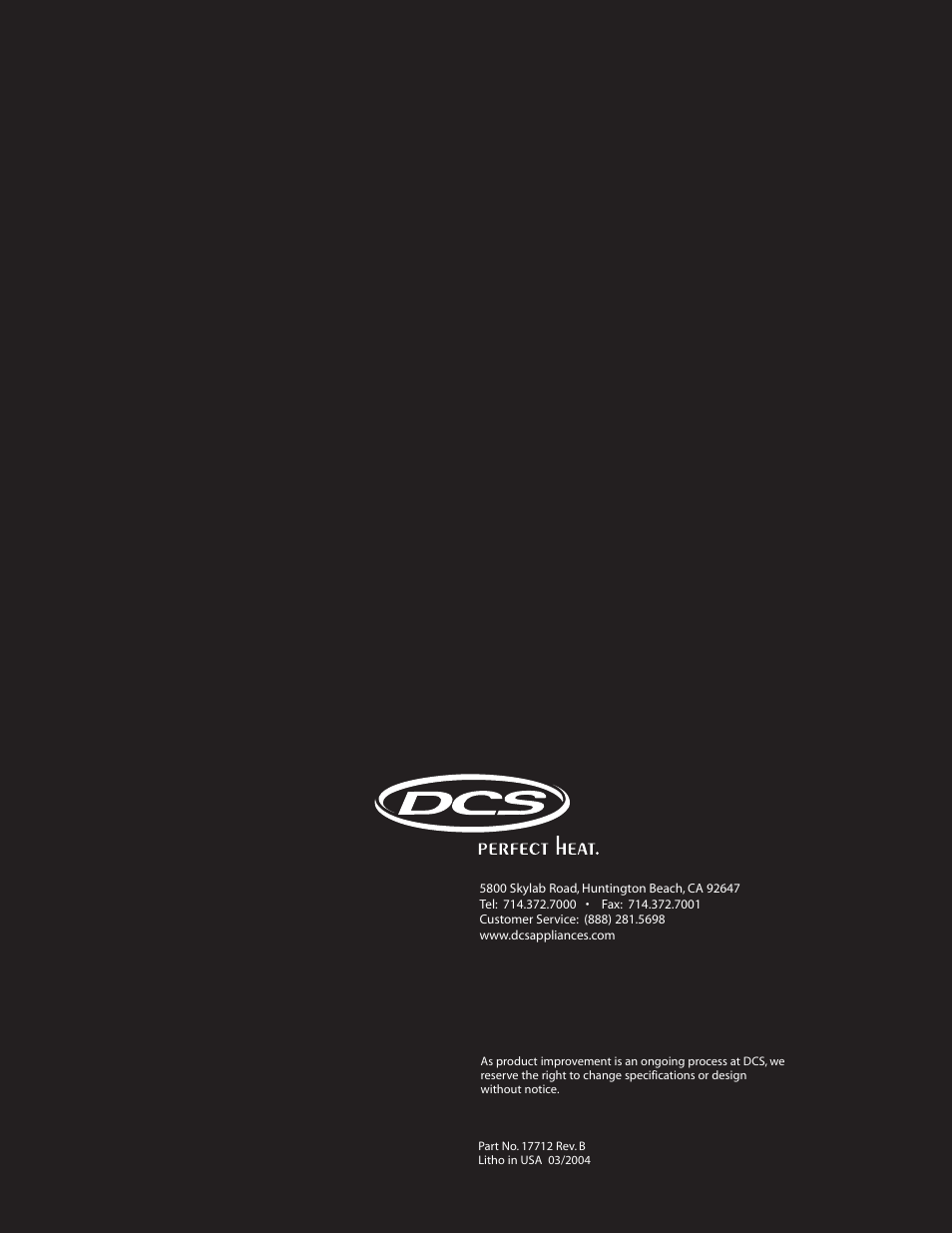 DCS BGB132-BI User Manual | Page 22 / 22