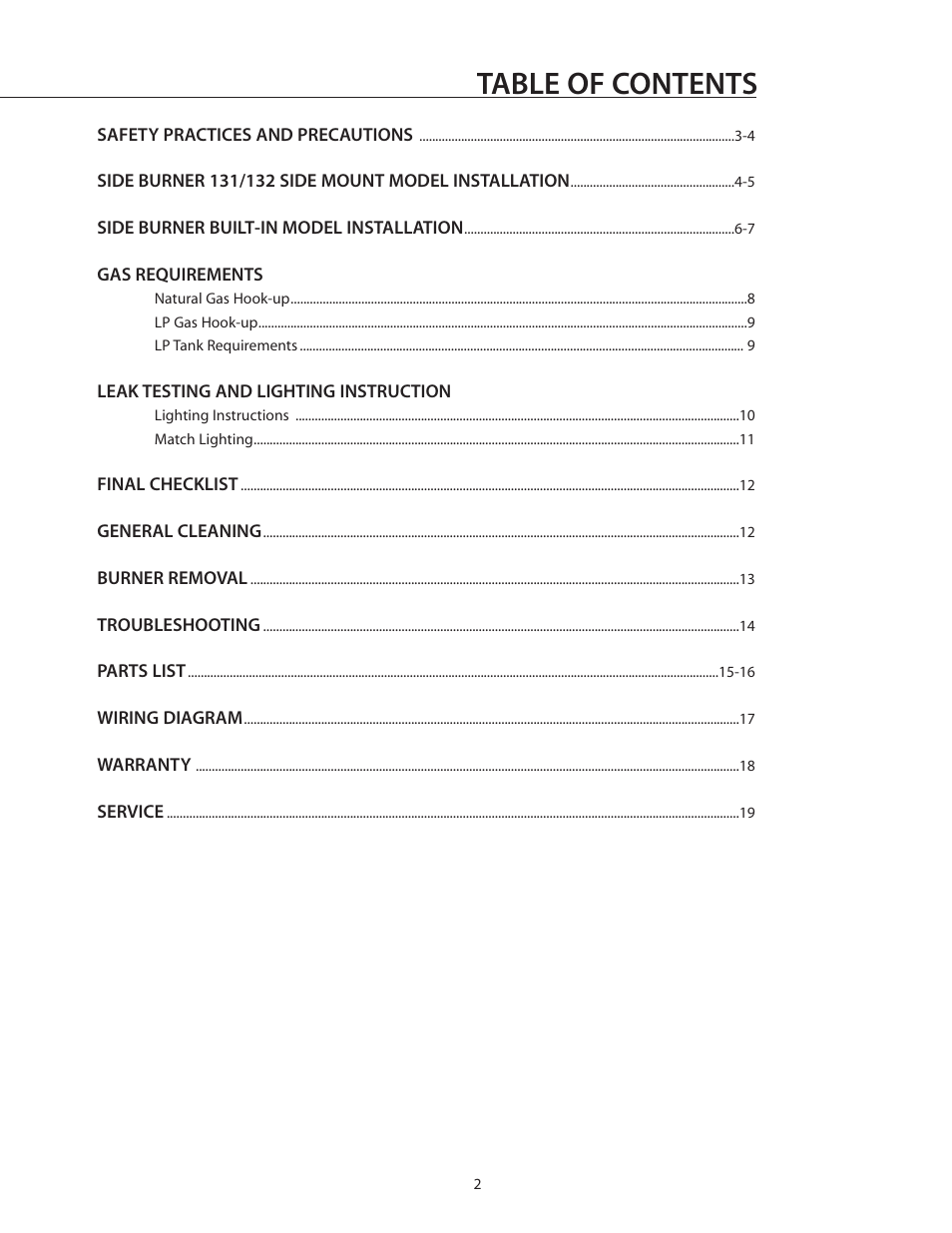 DCS BGB132-BI User Manual | Page 3 / 22
