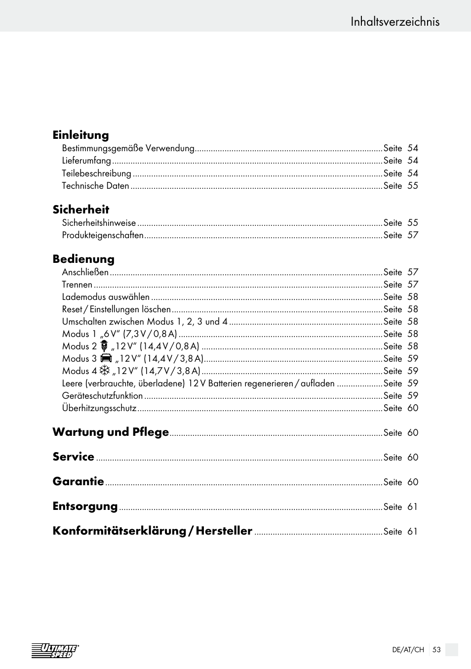 Ultimate Speed ULG 3.8 A1 User Manual | Page 53 / 62