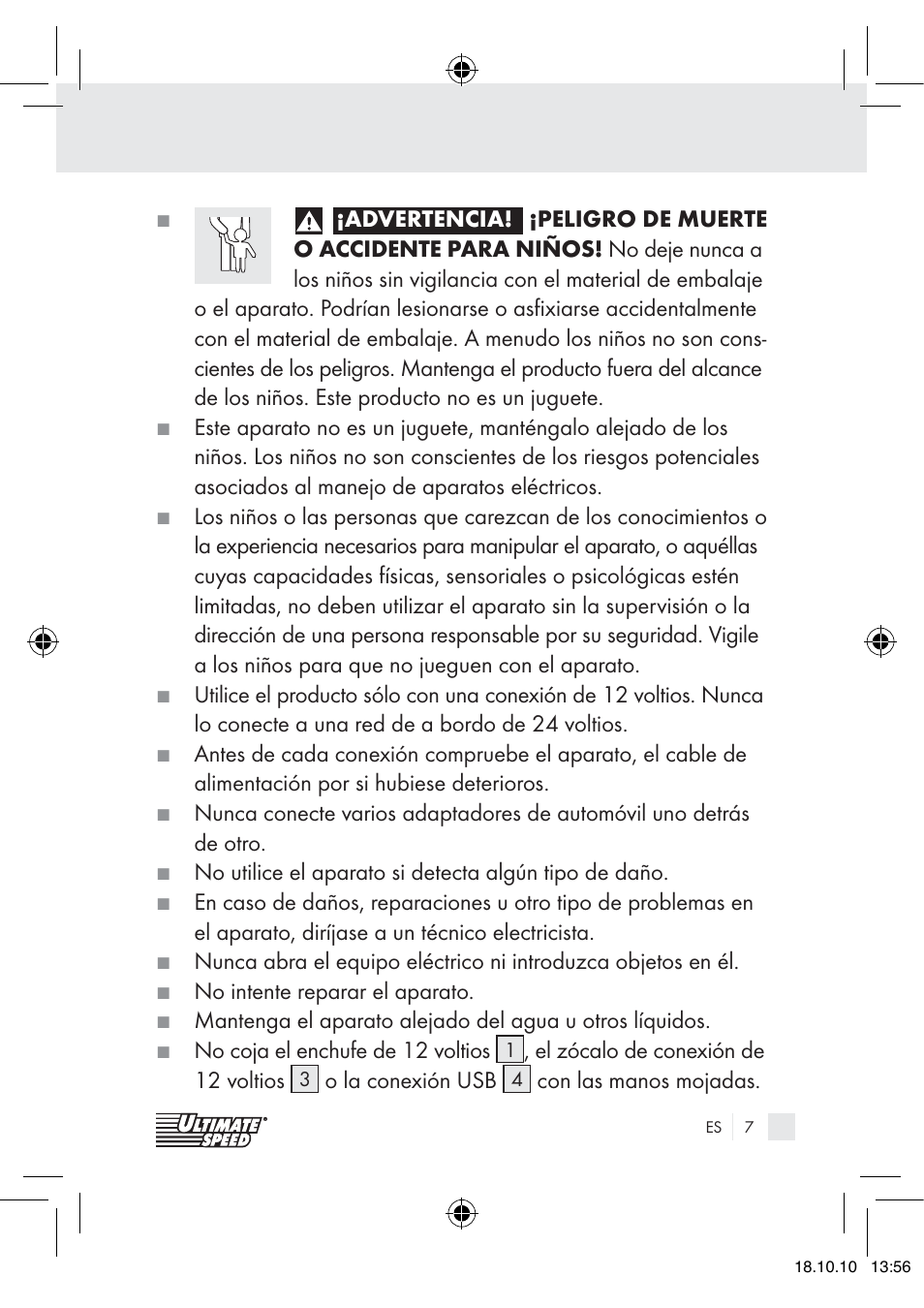 Ultimate Speed 12V CAR ADAPTOR User Manual | Page 5 / 42