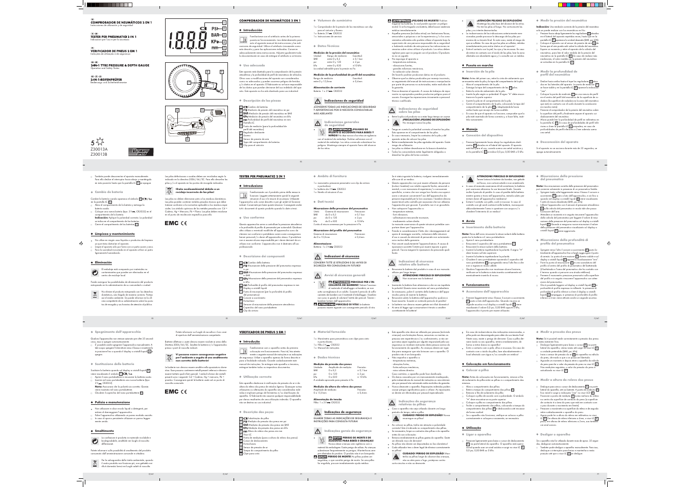 Ultimate Speed Z30013A Z30013B User Manual | 2 pages