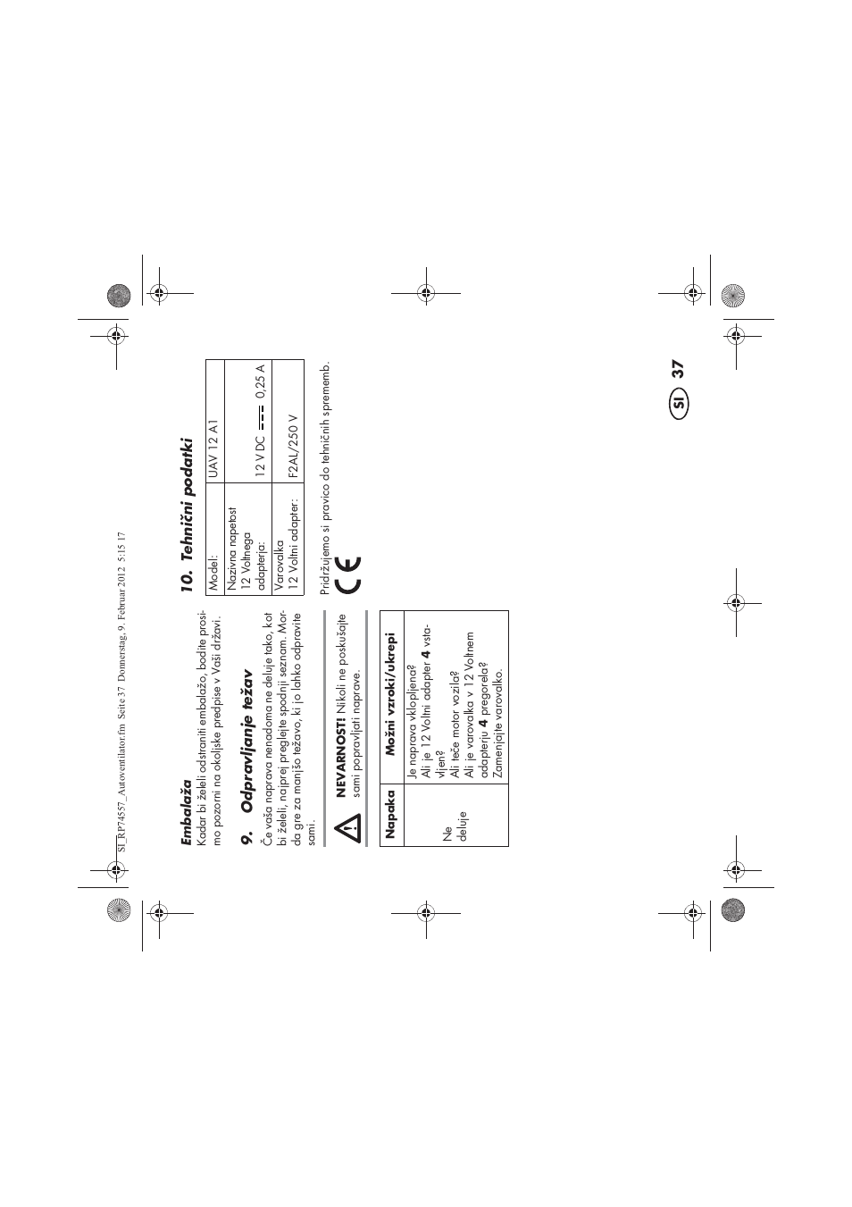 Ultimate Speed UAV 12 A1 User Manual | Page 39 / 70