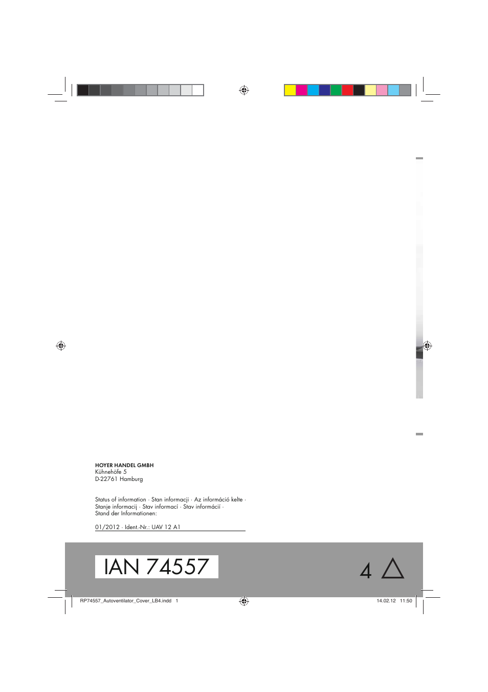 Ultimate Speed UAV 12 A1 User Manual | Page 70 / 70