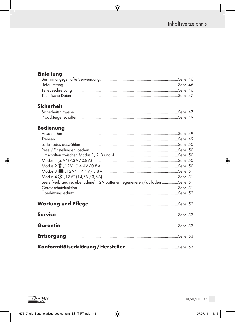 Ultimate Speed ULG 3.8 A1 User Manual | Page 46 / 55