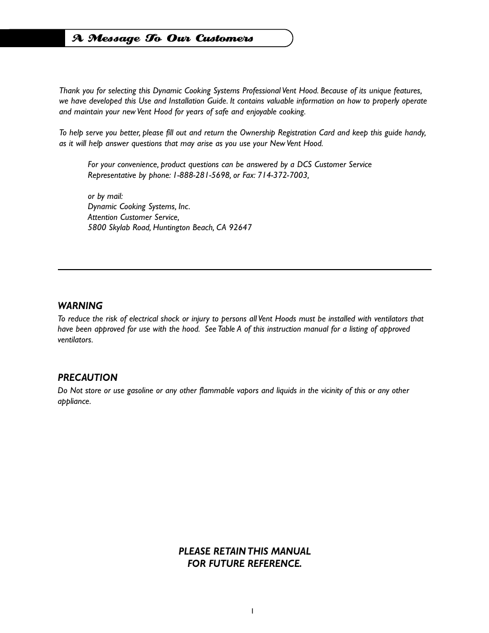 DCS -VH-36HS User Manual | Page 2 / 18