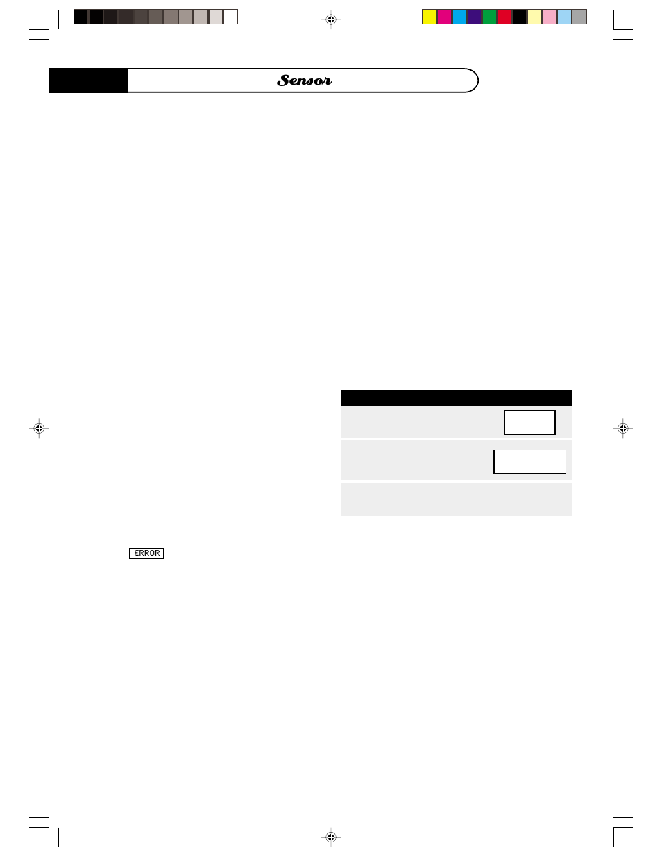 Sensor | DCS MO24SS User Manual | Page 13 / 32