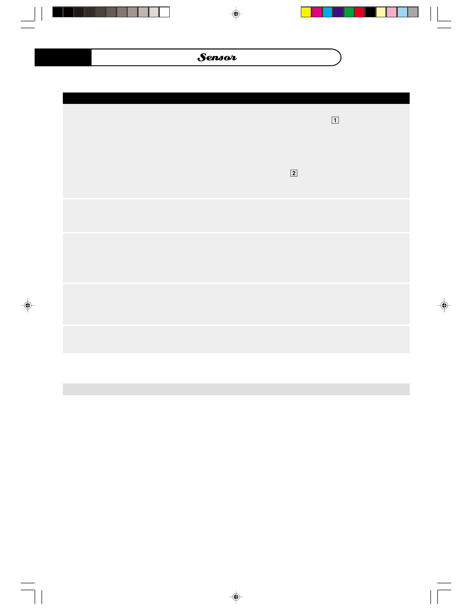 Sensor, Sensor chart, Sensor recipes | Cranberry fluff | DCS MO24SS User Manual | Page 15 / 32