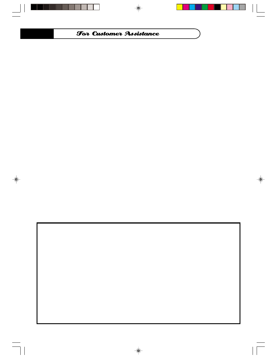 For customer assistance | DCS MO24SS User Manual | Page 2 / 32