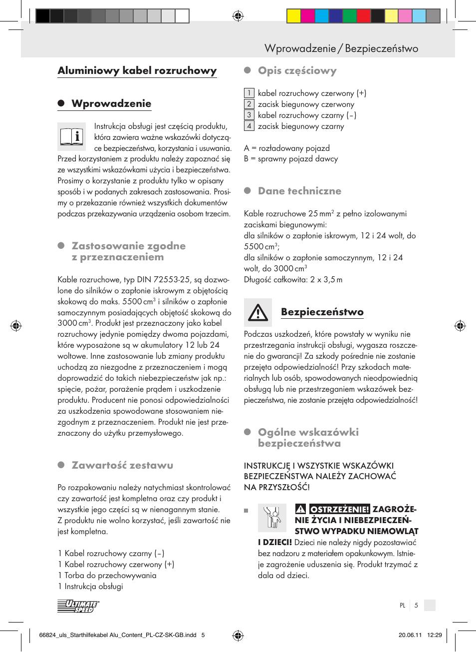 Ultimate Speed ALUMINIUM JUMP LEADS – 25mm User Manual | 15 pages