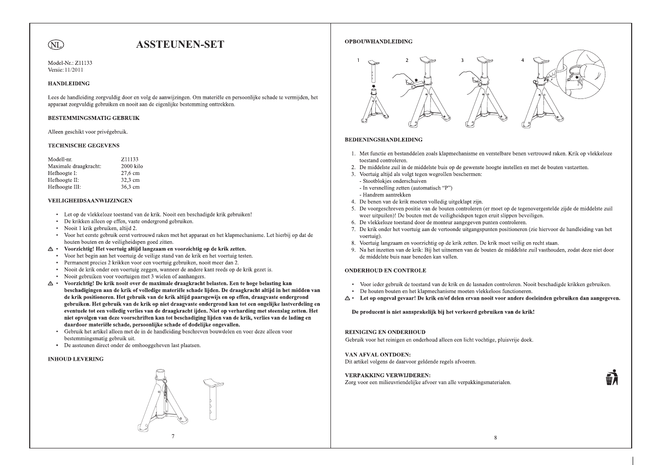 Assteunen-set | Ultimate Speed Z11133 User Manual | Page 5 / 5