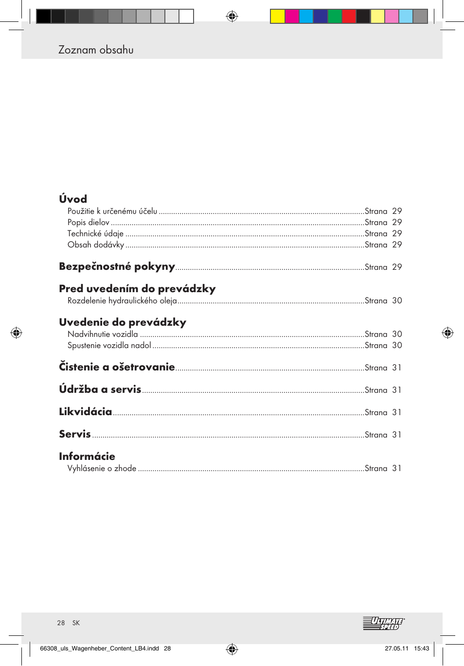 Ultimate Speed Z29511 User Manual | Page 26 / 35