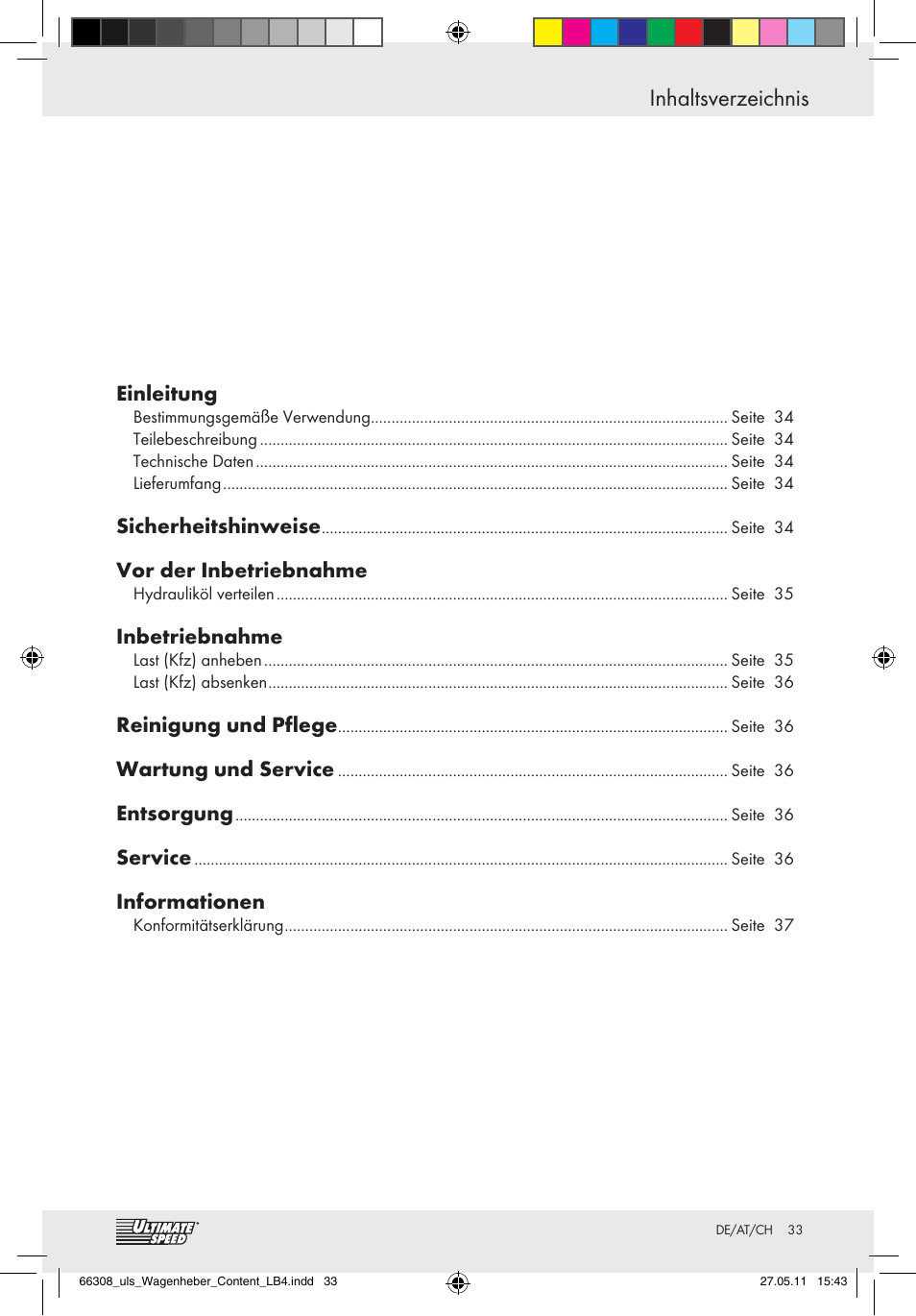 Ultimate Speed Z29511 User Manual | Page 31 / 35