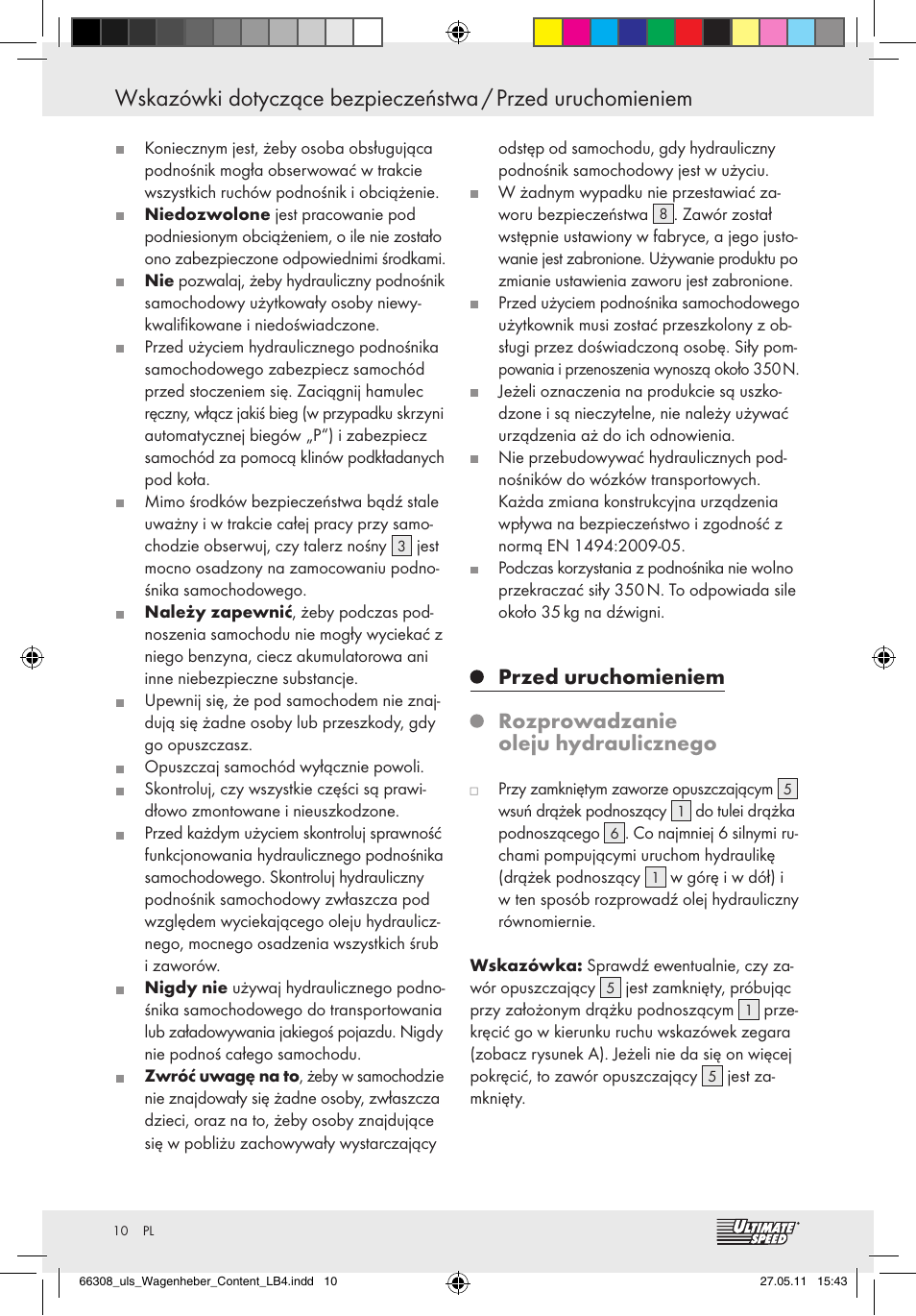 Ultimate Speed Z29511 User Manual | Page 8 / 35