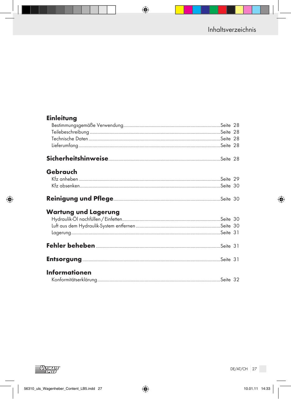 Ultimate Speed Z30544 User Manual | Page 25 / 30