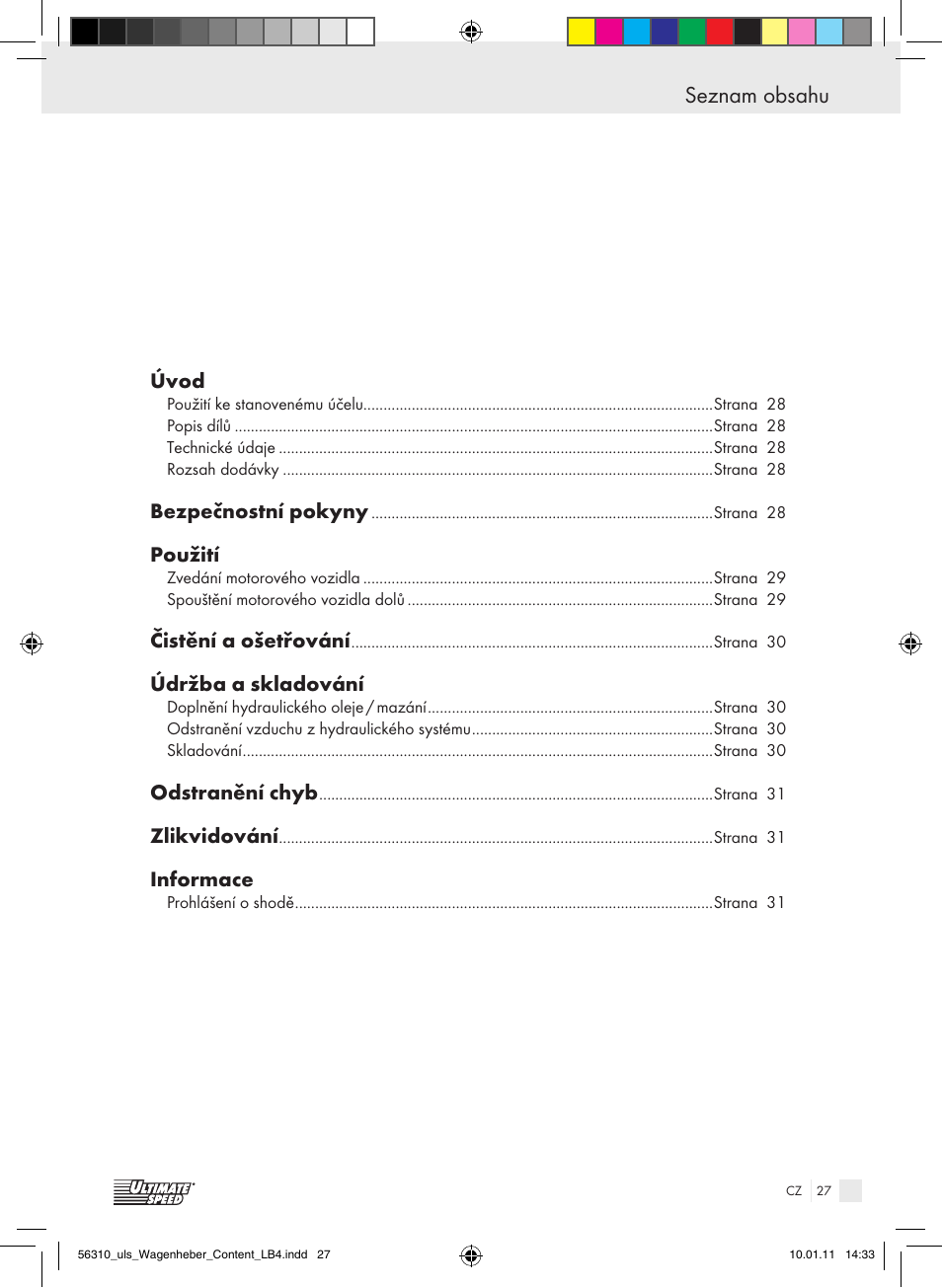 Ultimate Speed Z30544 User Manual | Page 25 / 41