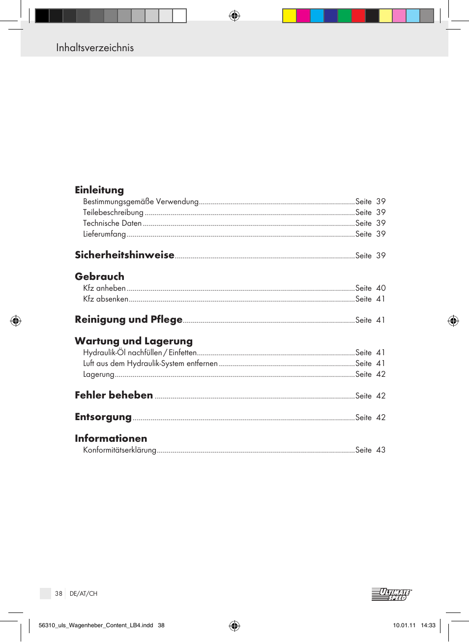 Ultimate Speed Z30544 User Manual | Page 36 / 41