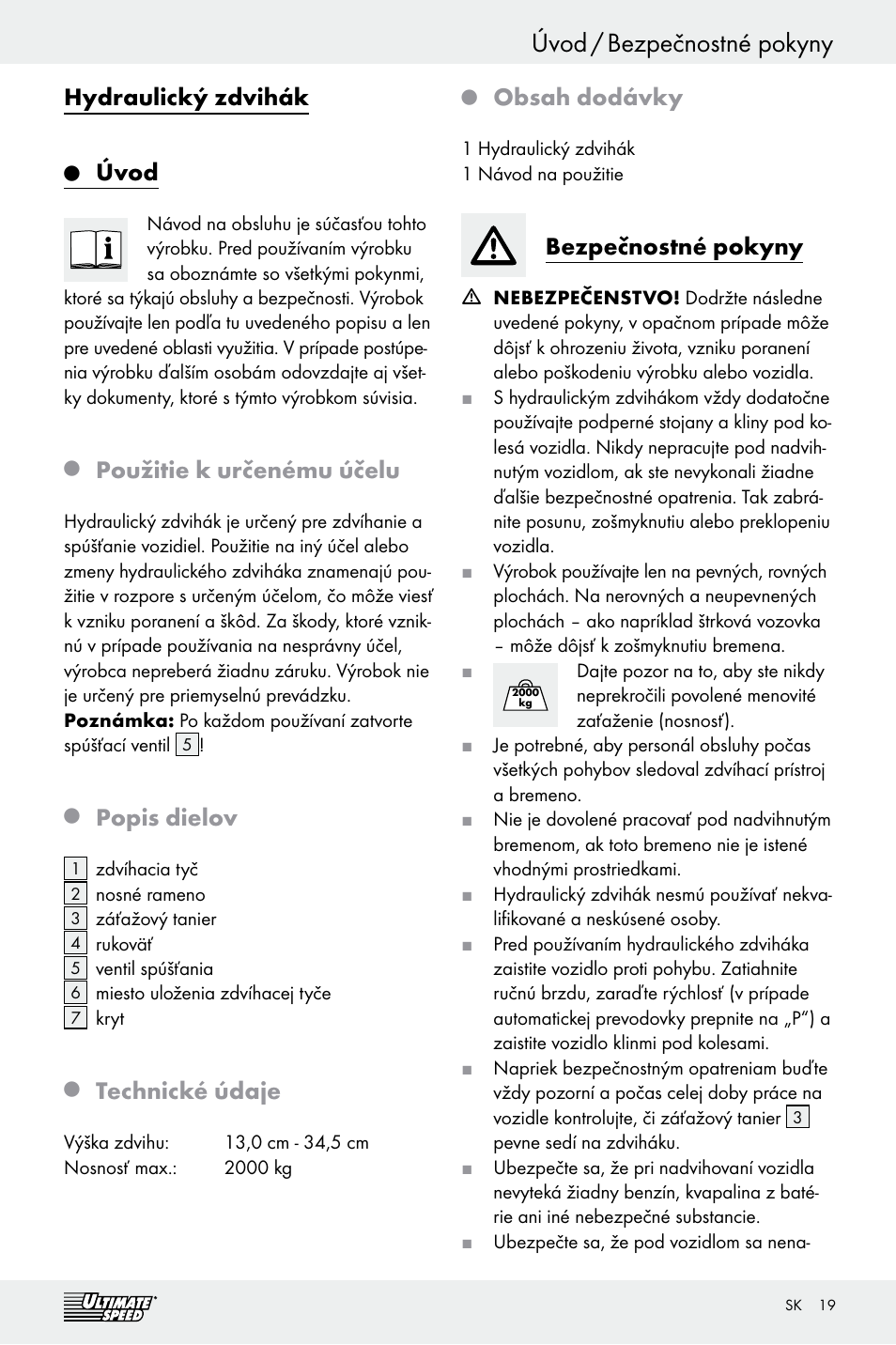 Ultimate Speed Z29511 User Manual | Page 19 / 25