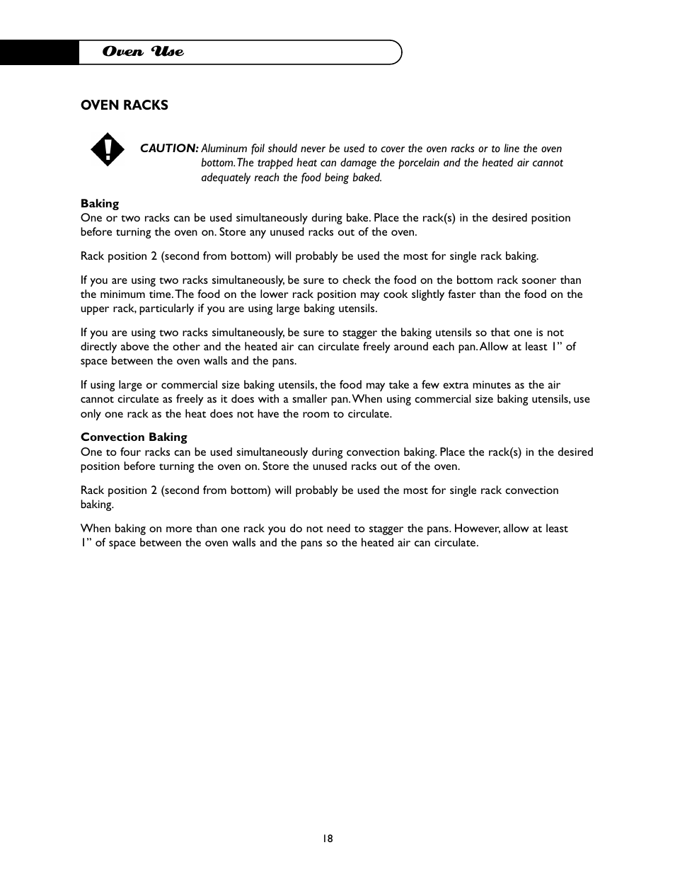 Oven use | DCS I RGSC-305BK User Manual | Page 19 / 34