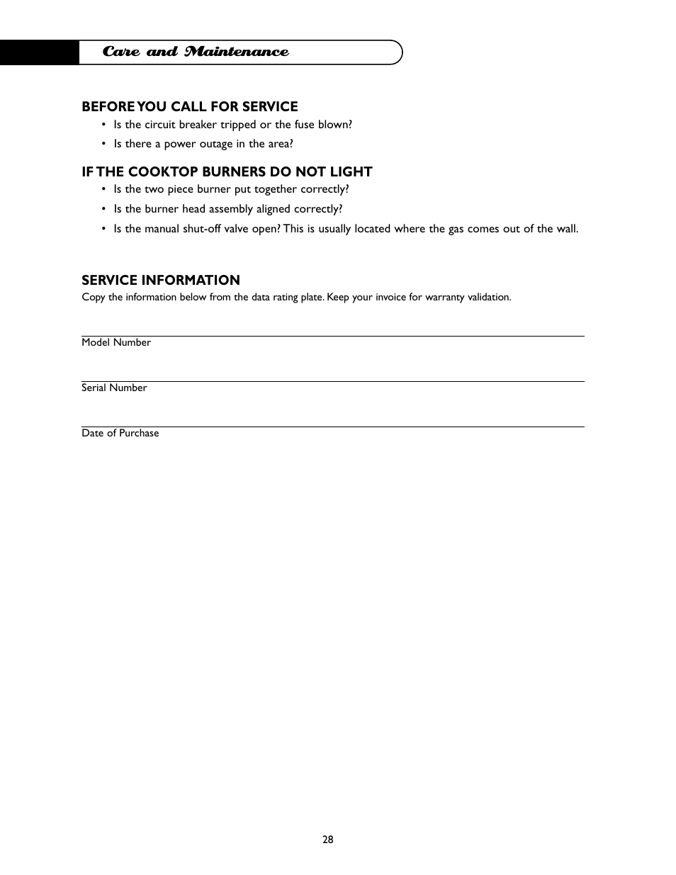 Care and maintenance | DCS I RGSC-305BK User Manual | Page 29 / 34
