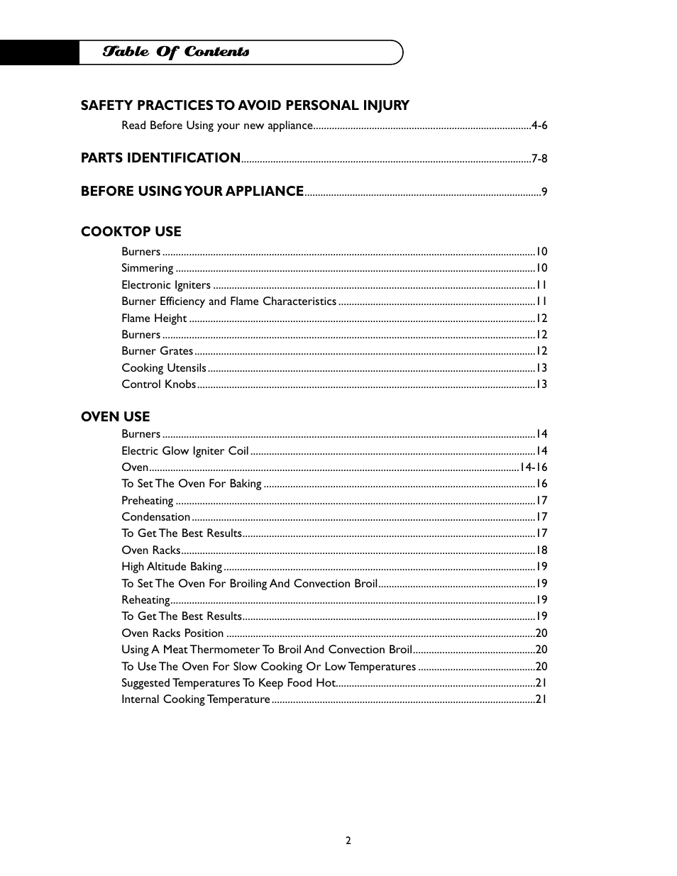 DCS I RGSC-305BK User Manual | Page 3 / 34