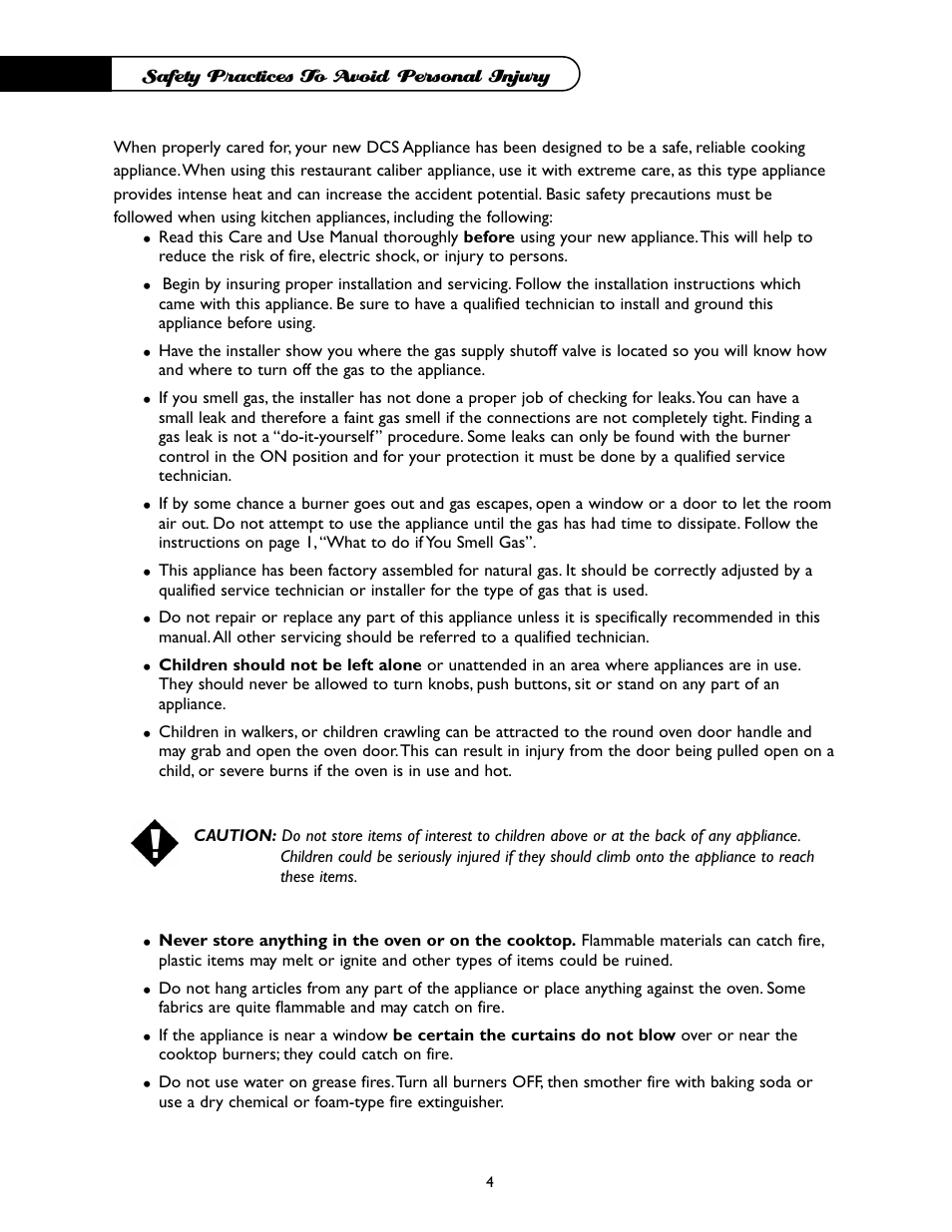 DCS I RGSC-305BK User Manual | Page 5 / 34
