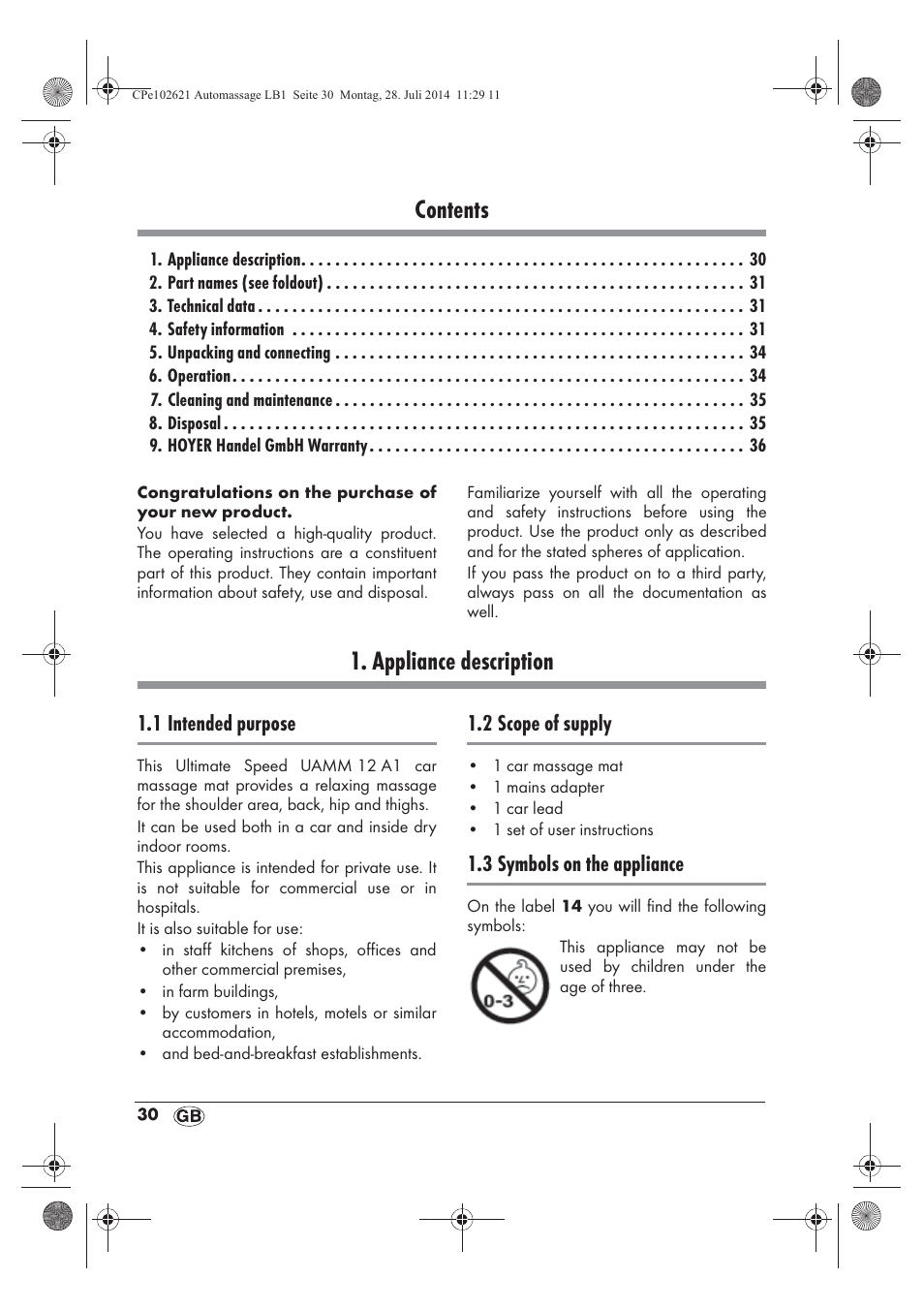 Ultimate Speed UAMM 12 A1 User Manual | Page 32 / 42