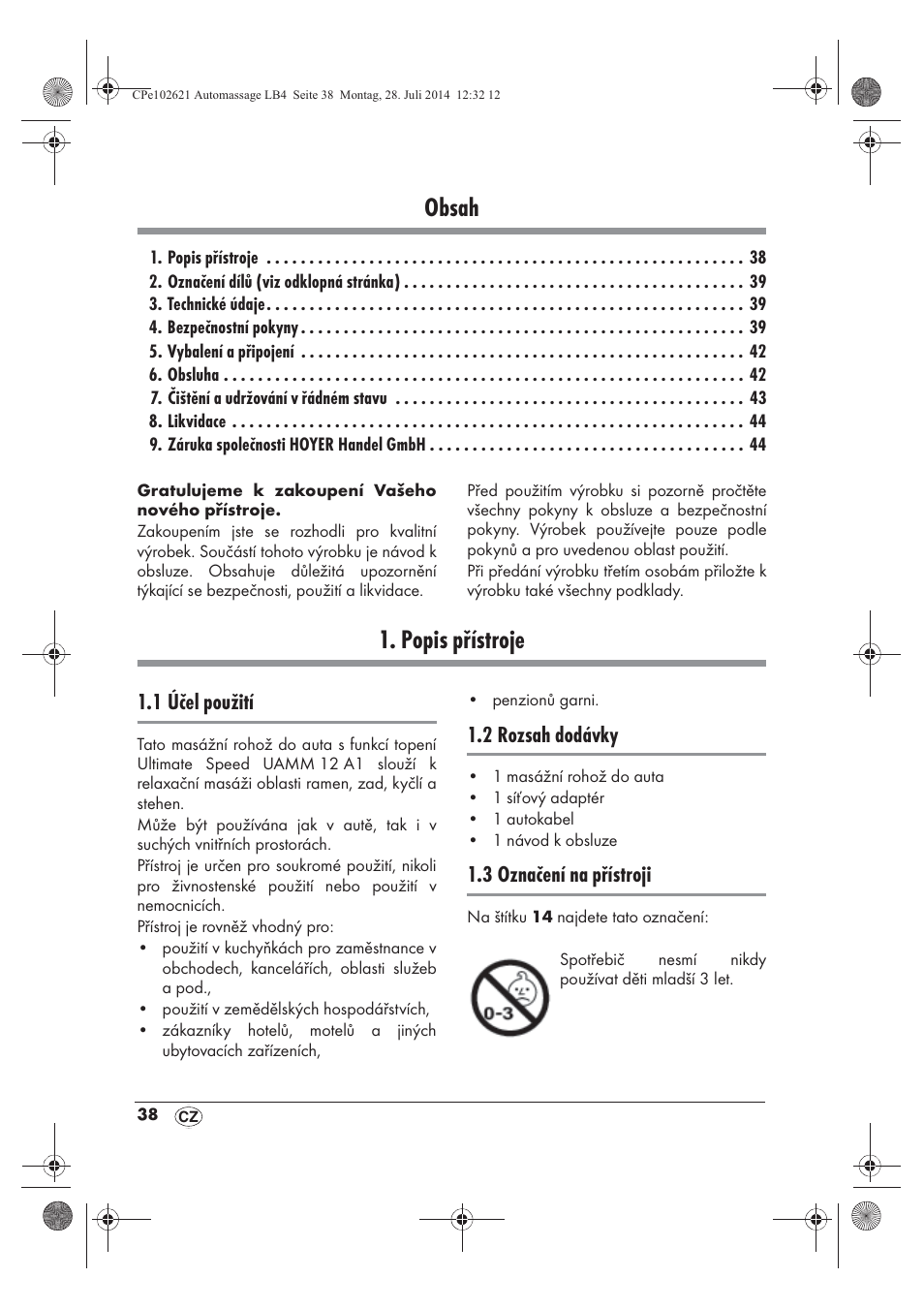 Ultimate Speed UAMM 12 A1 User Manual | Page 40 / 66