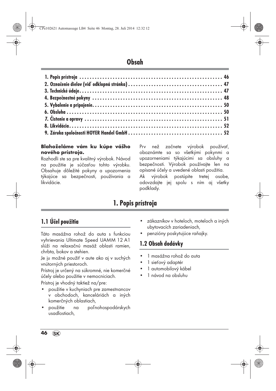 Ultimate Speed UAMM 12 A1 User Manual | Page 48 / 66