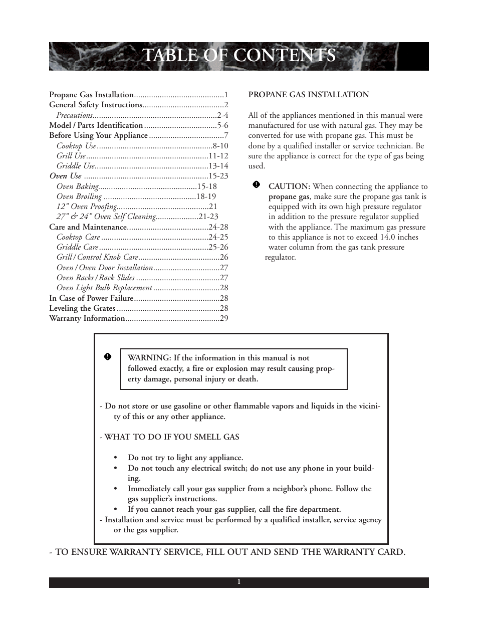 DCS 30 inch User Manual | Page 2 / 31