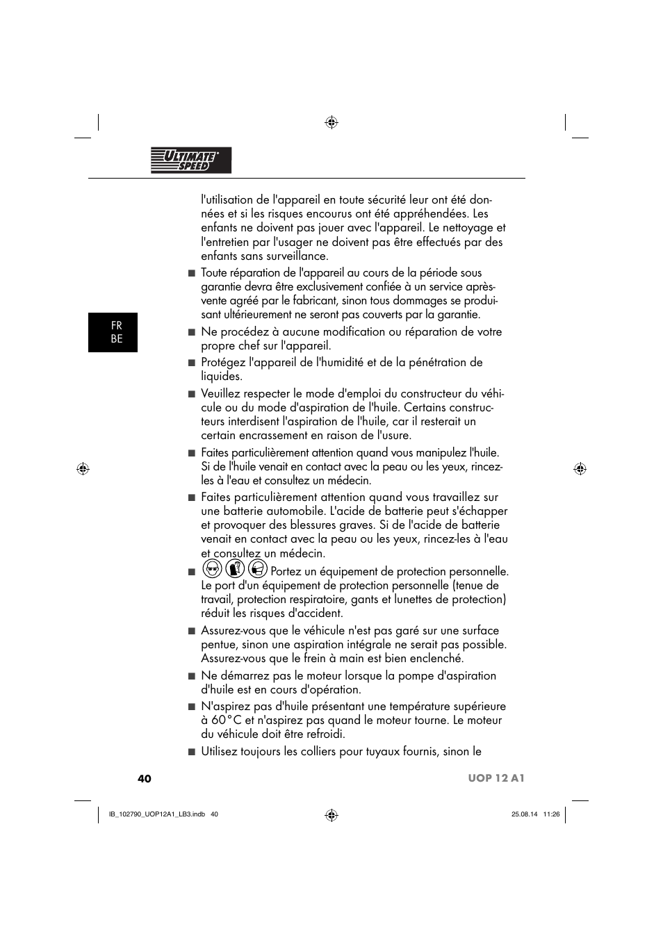 Ultimate Speed UOP 12 A1 User Manual | Page 43 / 76