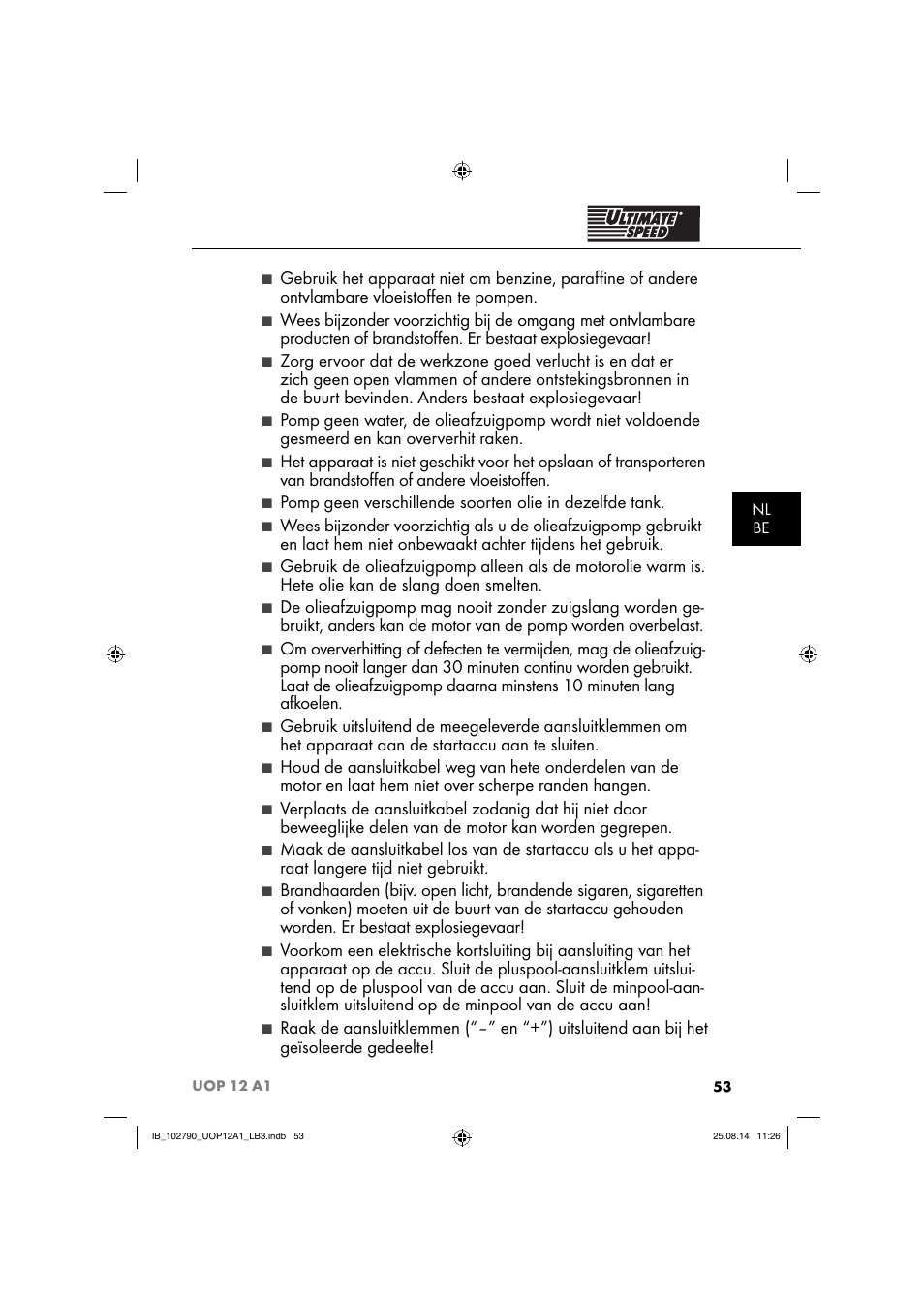 Ultimate Speed UOP 12 A1 User Manual | Page 56 / 76