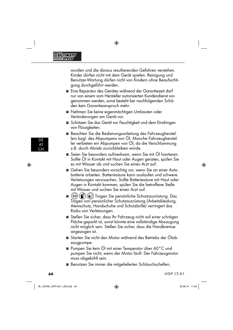 Ultimate Speed UOP 12 A1 User Manual | Page 67 / 76
