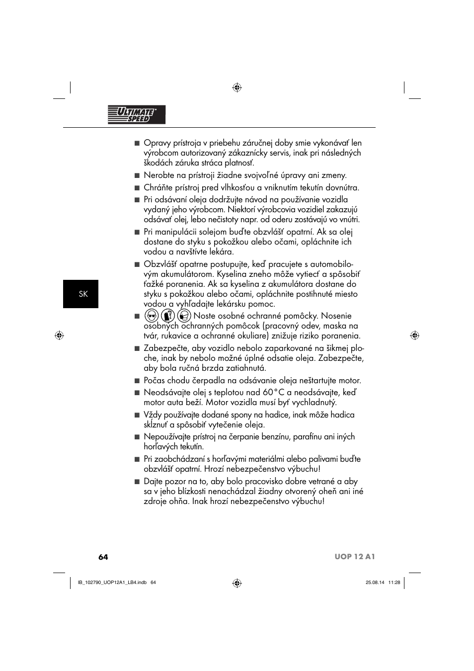 Ultimate Speed UOP 12 A1 User Manual | Page 67 / 88